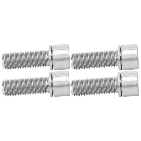 4 قطعة مسامير سبيكة M7x20mm مع غسالات ملحقات رأس ألين لساق مقود الدراجة (فضي) in Kuwait