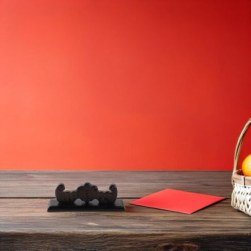 حامل الناي المكتبي ذو الفتحة المزدوجة مع تصميم خشبي منحوت لآلات الرياح والأقلام، رف تخزين الآلات الموسيقية متعدد الوظائف للمنزل والاستوديو in Kuwait