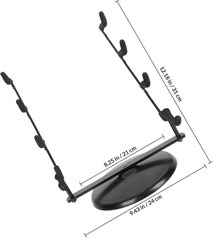BESPORTBLE Desktop Dizi Holder Iron Flute Stand round Base Flute Organizer Rack for Wind Instrument Display and Household Storage in Kuwait