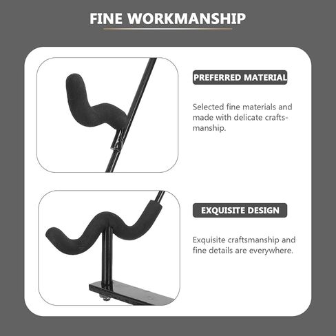 BESPORTBLE Desktop Dizi Holder Iron Flute Stand round Base Flute Organizer Rack for Wind Instrument Display and Household Storage in Kuwait