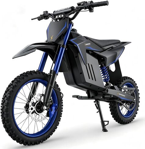 Skeri Electric Dirt Bike for Teens, 3200W Electric Motorcycle with Mid-Drive Motor, 37MPH Top Speed, 48V 21Ah Battery, Electric Bike for Adults with Hydraulic Disc Brakes, Dual Suspension in Kuwait