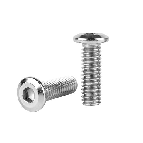 1/4-20 × 1 مسامير أثاث ذات رأس مسطح، مسامير رأس مقبس توصيل غاطسة 304 من الفولاذ المقاوم للصدأ 18-8، خيط آلة UNC بالكامل، 25 قطعة فضية in Kuwait