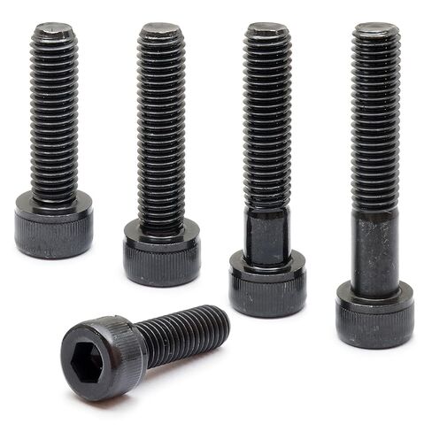 MonsterBolts - براغي رأس بمقبس #10-32 × 1/2 بوصة، ASTM A574، سبائك فولاذية، أكسيد أسود، 10 عبوات in Kuwait