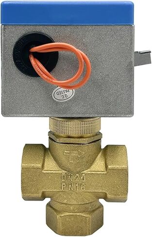 3/4 "3 طريقة صمام إيقاف كهربائي 220 فولت النحاس بمحركات غلوب صمامات 2 سلك مروحة لفائف تكييف الهواء مفتاح المياه in Kuwait