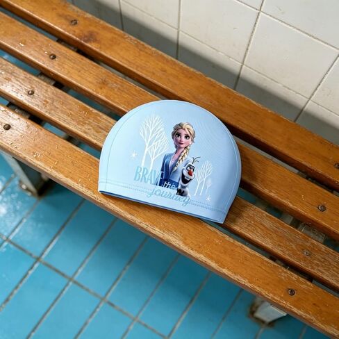 Princess Swim Caps for Kids, Polyester Comfy Swimming Cap for Long Hair in Kuwait