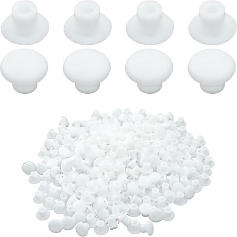 500Pcs Plastic Hole Plugs, 5mm (3/16 Inch) Round Button Shelf Hole Plugs, White Screw Caps for Cabinet Cupboard Shelves/Furniture in Kuwait