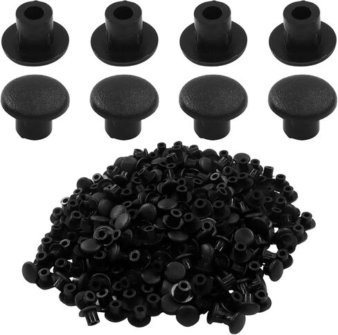500Pcs Plastic Hole Plugs, 5mm (3/16 Inch) Round Button Shelf Hole Plugs, White Screw Caps for Cabinet Cupboard Shelves/Furniture in Kuwait
