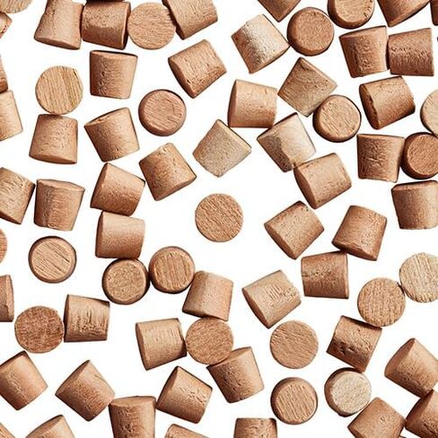 WidgetCo 1/4" Cherry Wood Plugs, Face Grain, Woodworking Plugs, Can Be Sanded, Stained, or Painted (Qty 100) in Kuwait