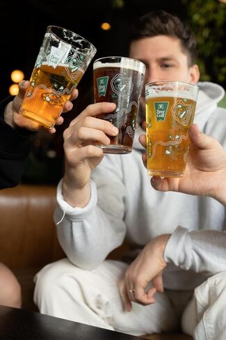 Beer Golf The Original Twosome Set (2-Pack) | 16 oz Precision Drinking Game Pint Glasses | Includes Scorecard Coasters & Pencil | The Ultimate Party Game & Golf Gift in Kuwait