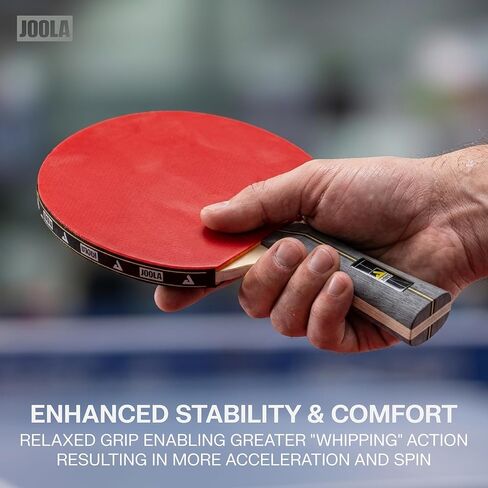 JOOLA Helio 4-Player Table Tennis Set - 4 Premium Ping Pong Paddle Rackets, 8 High-Performance White 3-Star Table Tennis Balls, Beginner Friendly Starter Kit for Maximum Control, 12 Piece Set in Kuwait
