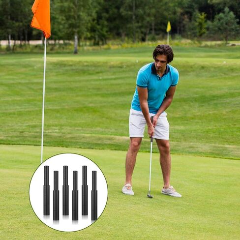 6 Pcs Golf Club Shaft Extender Rods for Steel Graphite Shafts, Black Carbon Fiber Extension Sticks Compatible with Wood Iron Putter 0.49" & 0.6" in Kuwait