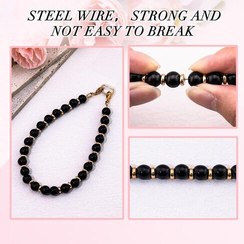 Beaded Phone Wrist Strap Beaded Cellphone Charm Wrist Lanyard for Women Teen Girls Phones Bracelet Strap with Tether Tab in Saudi Arabia