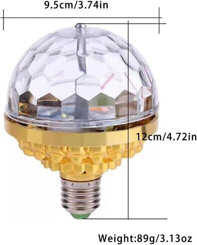 Magik 1-2 Pack Colorful Rotating Magic Ball Light Colorful DJ Party Bulb Sockets (2 Pack) in Kuwait