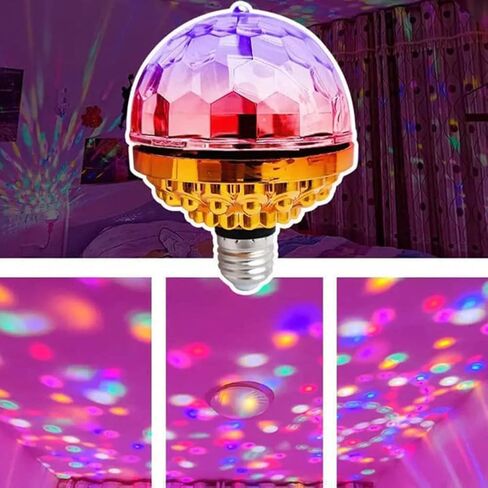 Magik 1-2 Pack Colorful Rotating Magic Ball Light Colorful DJ Party Bulb Sockets (2 Pack) in Kuwait
