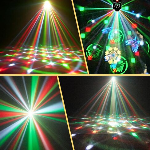 2Pack Mini Moving Head Lights for Dj Lighting Led Beam Spot GOBO Pattern Projector Stage Light for Party in Kuwait