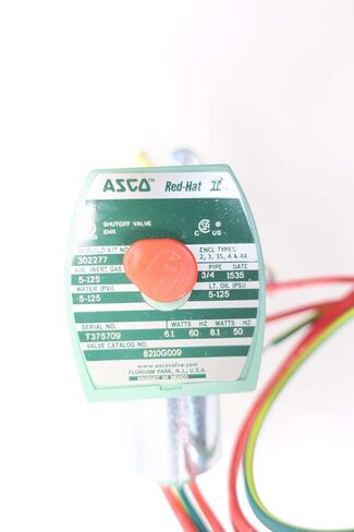 New ASCO 8210G009 RED-HAT II 120V-AC 3/4 in NPT Solenoid Valve D553550 in Kuwait