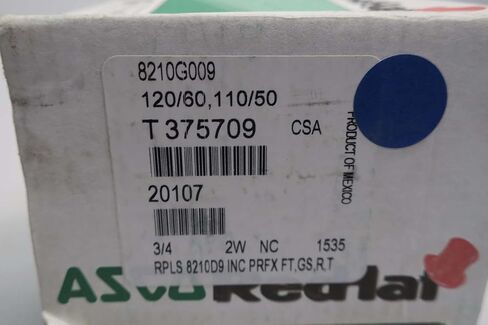 New ASCO 8210G009 RED-HAT II 120V-AC 3/4 in NPT Solenoid Valve D553550 in Kuwait