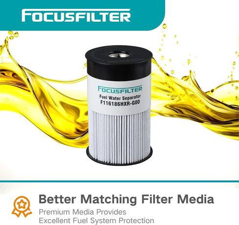 فلتر فاصل مياه الوقود من فئة OEM من FOCUSFILTER FS20175، حماية 50 ألف ميل، يناسب محركات ديترويت DD13، DD15 وDD16، يستبدل A0000385007، SN 40929 in Kuwait