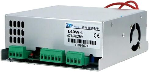 MYJG-40W CO2 Laser Power Supply, 110V/220V, for K40 Laser Engraving Machine (L40W-B) in Kuwait