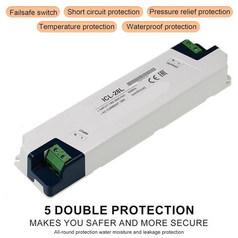 ICL-28L AC Inrush Current Limiter - 28A Continuous, 48A Peak, 180-264VAC Input, Wide Operating Temperature Range -30~+70°C, Reliable Surge Protection for Multiple Power Source Connections in Kuwait