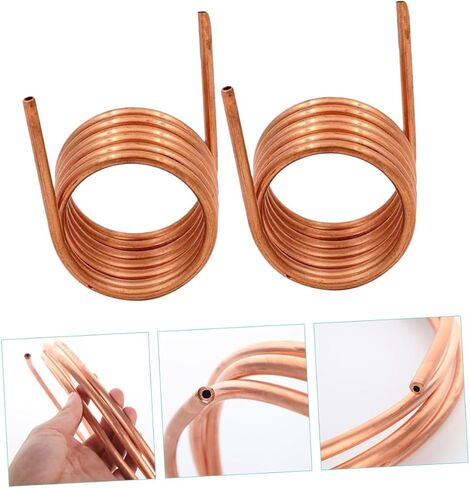 jojofuny 2pcs Soft Copper Tubing Coil 2m X 4 * 0.5mm Refrigeration Copper Tube Air Conditioner for Freezer and Hvac Applications in Kuwait