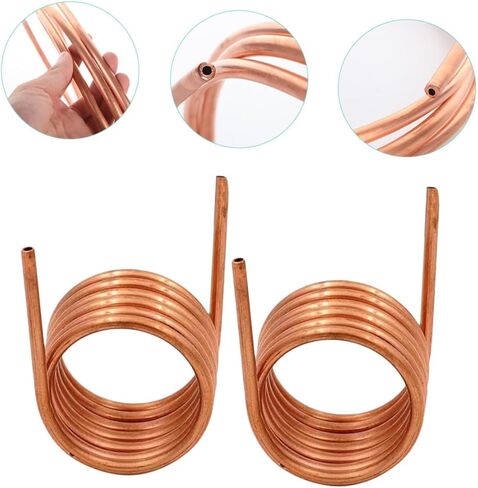 jojofuny 2pcs Soft Copper Tubing Coil 2m X 4 * 0.5mm Refrigeration Copper Tube Air Conditioner for Freezer and Hvac Applications in Kuwait