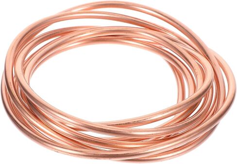 Yardwe 2m Soft Copper Refrigeration Tubing Coil 4x0.5mm Thin-wall Copper Tube for Air Conditioner Hvac Refrigeration System in Kuwait