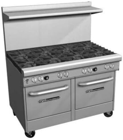 Southbend 4481EE-3CL نطاق غاز مثالي للمطاعم مقاس 48 بوصة مع شعلتين غير مسدودتين، وشواية يسرى مقاس 36 بوصة و(2) أفران موفرة للمساحة in Kuwait