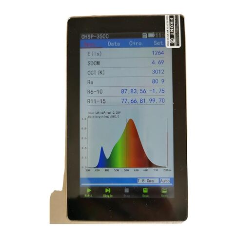 مقياس ألوان مصدر الضوء/مقياس ألوان إشعاع مطياف LED/محمول/مقياس الإضاءة ohsp-350 in Kuwait