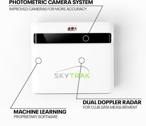 SkyTrak+ Launch Monitor & Golf Simulator (الجيل السابق) - رادار دوبلر مزدوج، كاميرا محسنة، أكثر من 100 ألف دورة تدريبية، محاكاة في الوقت الفعلي، Wi-Fi، USB-C in Kuwait