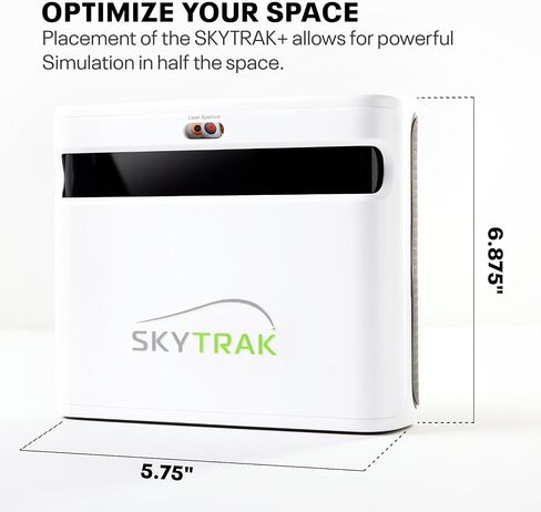 SkyTrak+ Launch Monitor & Golf Simulator (الجيل السابق) - رادار دوبلر مزدوج، كاميرا محسنة، أكثر من 100 ألف دورة تدريبية، محاكاة في الوقت الفعلي، Wi-Fi، USB-C in Kuwait