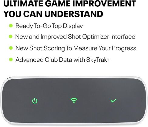 SkyTrak+ Launch Monitor & Golf Simulator (الجيل السابق) - رادار دوبلر مزدوج، كاميرا محسنة، أكثر من 100 ألف دورة تدريبية، محاكاة في الوقت الفعلي، Wi-Fi، USB-C in Kuwait