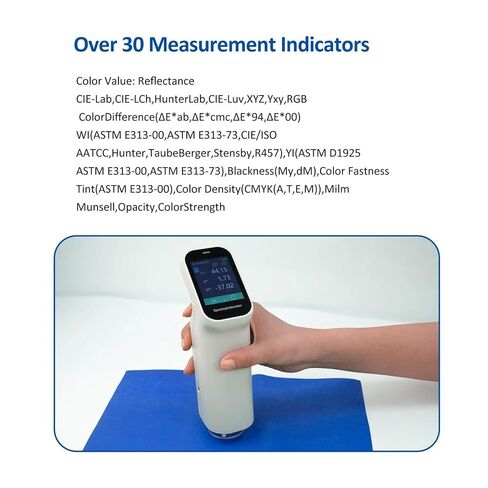 Spectrometer, Portable Rechargeable Colorimeter Chromometer Handheld Spectrophotometer Color Meter Auto Calibration Color Difference Tester in Kuwait