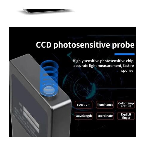 Spectrometer, 380-780nm CCT CRI Lux Test 5 Inches Handheld Spectrometers Spectral Light Meter in Kuwait