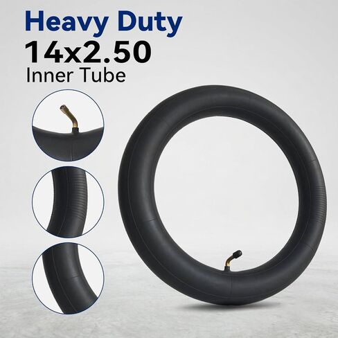 2-Pack 14x2.50 Inner Tube 14 Inch Inner Tube Bent Valve Stem in Kuwait