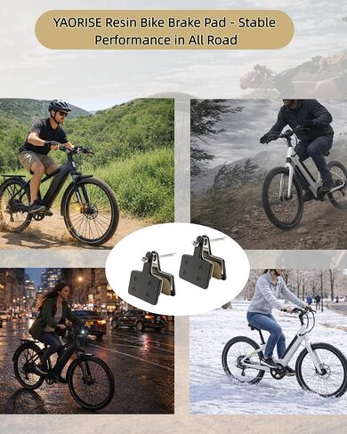 قطعتان من وسادات فرامل الدراجة الإلكترونية من الراتنج لـ Aventon Pace 350/Pace 500/Pace 4/Sinch/Soltera/Level/Aventure/Abound، وسادات فرامل القرص الأمامي الخلفي، جزء ملحقات الدراجة الترابية الكهربائية in Kuwait
