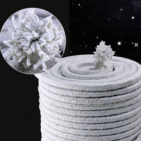 Ceramic Fiber Rope Gasket, Seal Cream Multiple Sizes for Stove Boiler Furnace Oven in Kuwait
