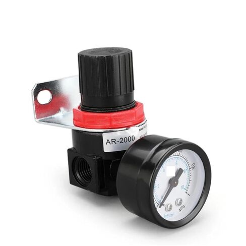 1pc AR2000 G1/4'' Pneumatic Air Pressure Relief Control Compressor Regulator Treatment Units Valve with Gauge Fitting Wholesale(Fine AR2000) in Saudi Arabia