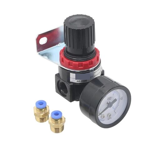 1pc AR2000 G1/4'' Pneumatic Air Pressure Relief Control Compressor Regulator Treatment Units Valve with Gauge Fitting Wholesale(Fine AR2000) in Kuwait