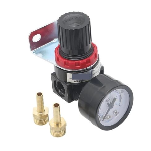 1pc AR2000 G1/4'' Pneumatic Air Pressure Relief Control Compressor Regulator Treatment Units Valve with Gauge Fitting Wholesale(Fine AR2000) in Kuwait