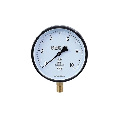1pcs YE150 Capsule Pressure Gauge 1-160KPA micromanometer Diameter 150mm Gas Pressure Gauge M20*1.5 Thread(25kPa) in Kuwait