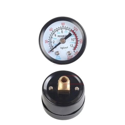 1pcs Y40/Y50 Pressure Gauge 0-180PSI Gas Water Fuel Liquids Meter Pressure Gauge Accurate Pressure Monitoring for Air Compressor(K) in Kuwait