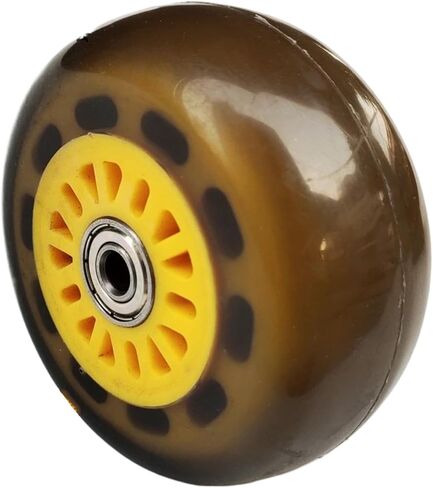 1pcs Scooter Wheels 100mm Rear Wheels 100mm Scooter Replacement Wheels for 3-Wheeled with ABEC 9 Bearings (Red) in Kuwait