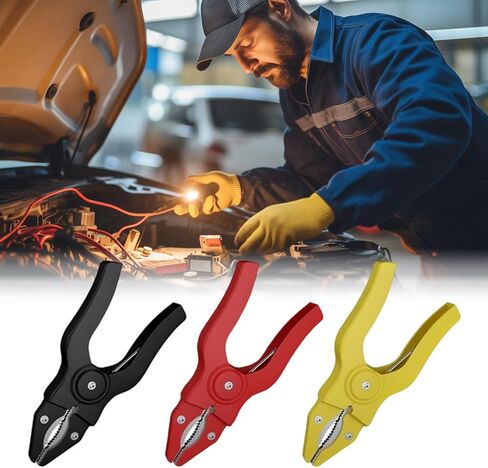 ordinarYone Insulated 50A Copper Alligators Clip Electrical Clamps for Industrial and Laboratory Use in Kuwait