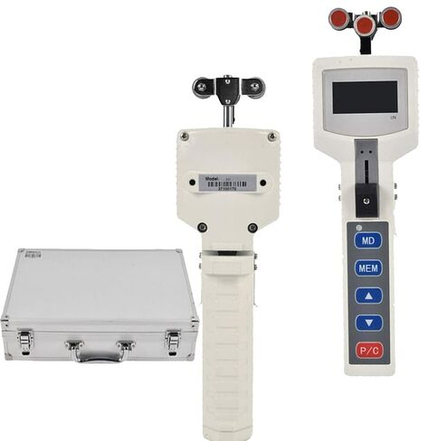 Digital Wire Rope Tension Meter Yarn Tensiometer with Range 10 to 500.0cN Measuring Head Width 65mm Six Units cN gf OZ Kgf N lb for Tension of Filamentary and Linear Materials in Kuwait