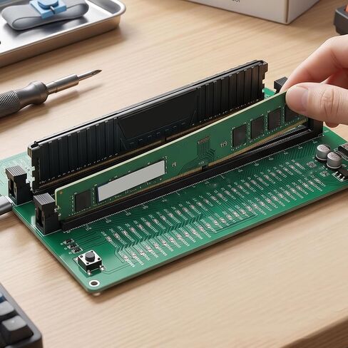 جهاز اختبار الذاكرة DDR4 من GOWENIC، محلل تشخيصي بفتحة مزدوجة للكشف عن أخطاء الدائرة القصيرة للأجهزة، مع طاقة من النوع C لفنيي تكنولوجيا المعلومات لإصلاح الكمبيوتر in Kuwait