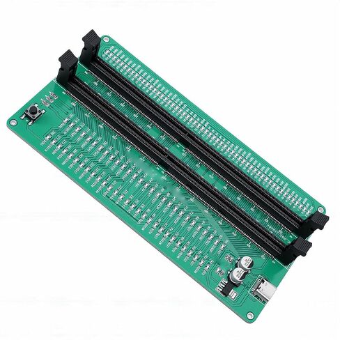 جهاز اختبار الذاكرة DDR4 من GOWENIC، محلل تشخيصي بفتحة مزدوجة للكشف عن أخطاء الدائرة القصيرة للأجهزة، مع طاقة من النوع C لفنيي تكنولوجيا المعلومات لإصلاح الكمبيوتر in Kuwait