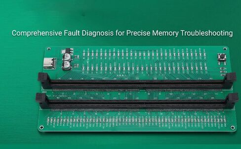 جهاز اختبار الذاكرة DDR4 من GOWENIC، محلل تشخيصي بفتحة مزدوجة للكشف عن أخطاء الدائرة القصيرة للأجهزة، مع طاقة من النوع C لفنيي تكنولوجيا المعلومات لإصلاح الكمبيوتر in Kuwait