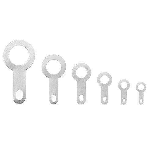6-in-1 Terminal kit Silver-Plated Brass Crimping Soldering Terminal Blocks Include 6 Size parameters (2.2-6.2mm) for Crimping and Soldering 180PCS in Kuwait