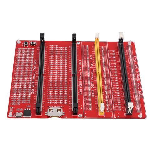 بطاقة اختبار ذاكرة الوصول العشوائي Focket، 4 في 1 DDR3 DDR4 DDR5 جهاز اختبار ذاكرة الوصول العشوائي للخادم مع بطارية مزدوجة من النوع C ومؤشر LED لإصلاح أجهزة الكمبيوتر المكتبي in Kuwait